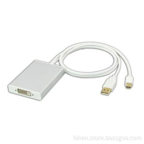 Mini Display Port + USB to DVI Dual-link Adapter